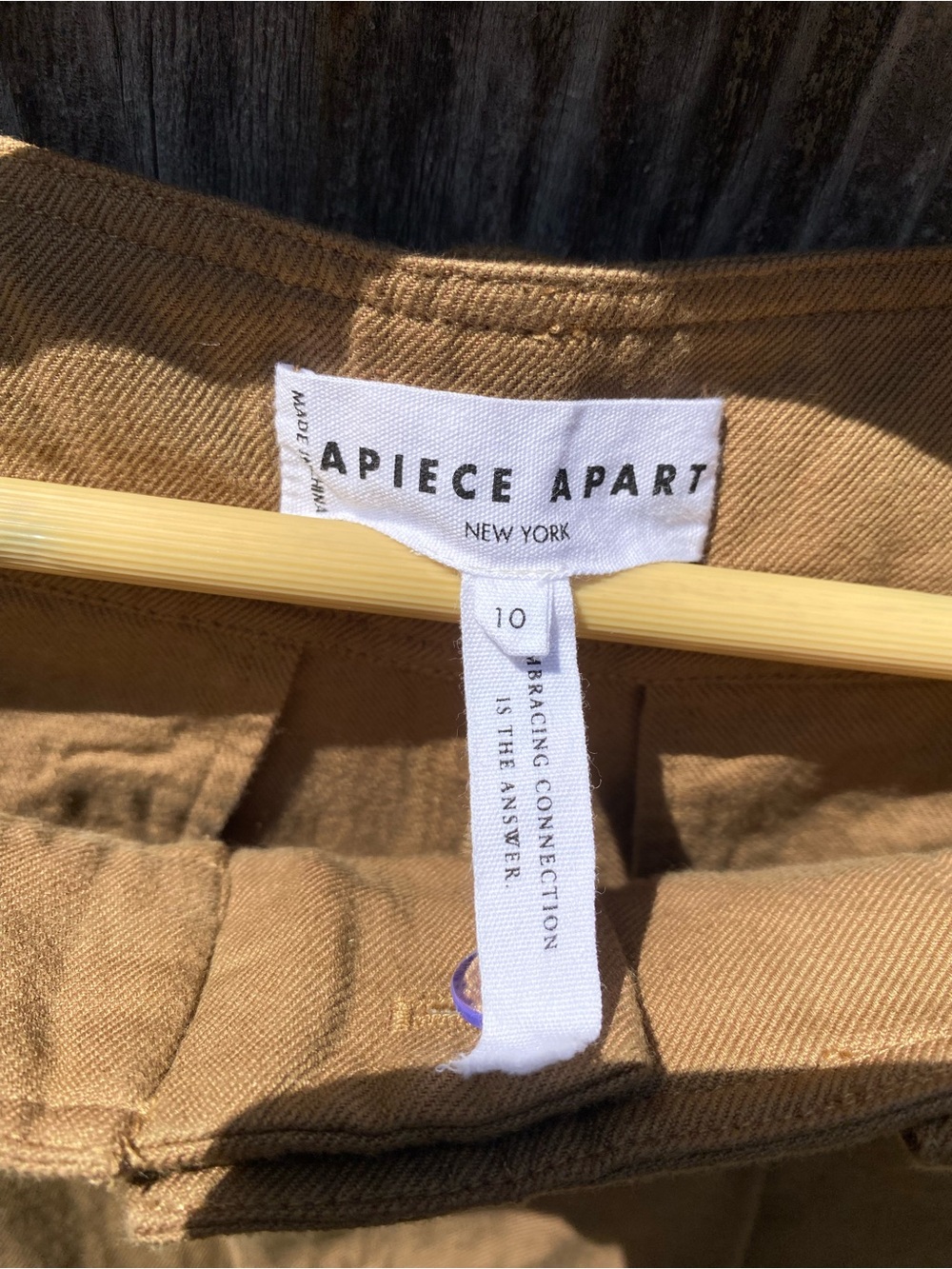 WOMENS APIECE APART BARI CROP TROUSER NWT OAK size 10 - Picture 4 of 15